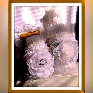 Hand Crafted Celestial Wedding Gypsy Bottles&Pillow Set Grape&PassionFlowerAroma